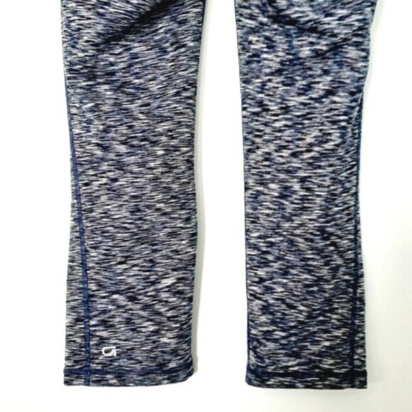 GAP \ Fit Athletic Crop Leggings Marled Patern Regular Blue Sz M - Picture 7 of 10